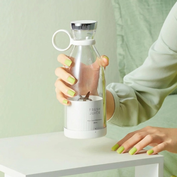 Portable Blender Bottle BPA-Free 420 ml USB Rechargeable Smoothies On The Go | Thomler