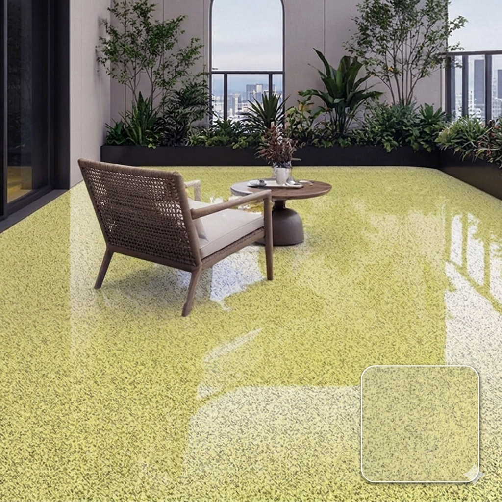 Marble-Effect Epoxy Floor Coating – High-Gloss Resin Finish for Concrete, Tile & More | Thomler