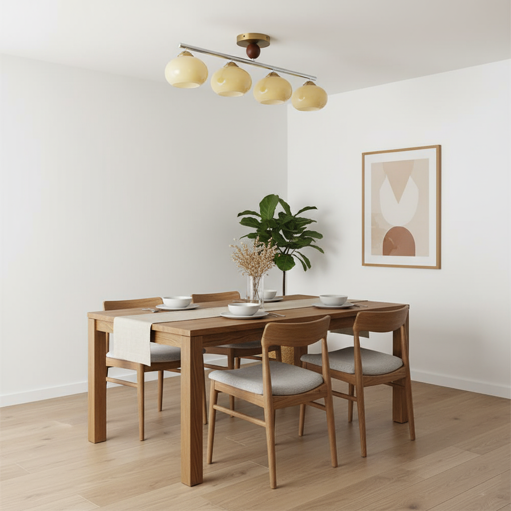 Ceiling Light Glass Metal 38.5 in Caramel Chrome Gold White Beige Kitchen Dining Room Modern Pendant Fixture | Thomler