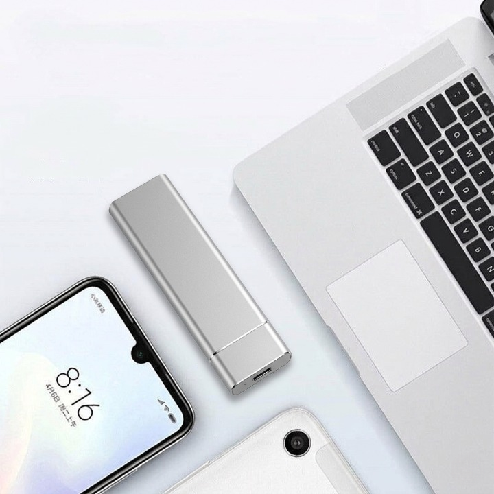 External SSD Aluminium 8 TB Portable USB 3.1 Type-C Storage Drive Red Black Silver Blue For PC Mac Game Console Smart TV | Thomler
