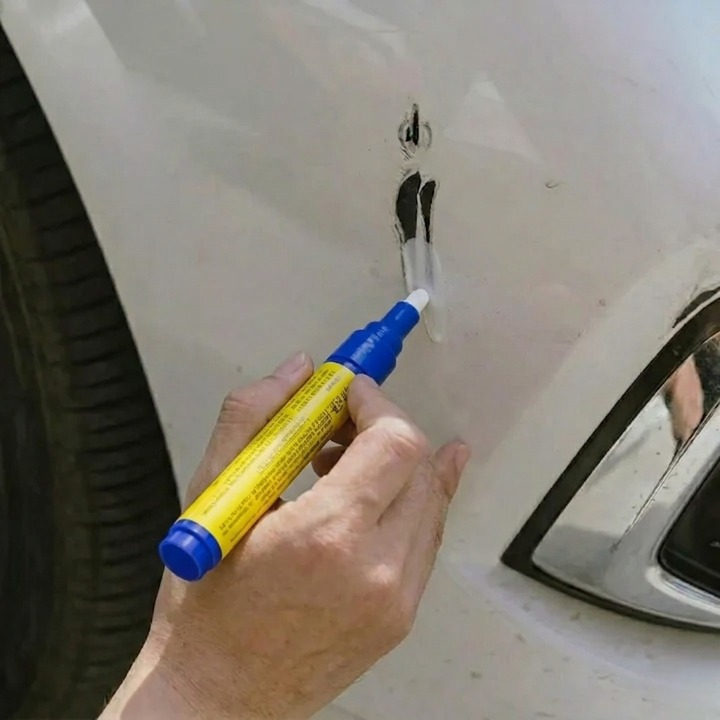 Car Touch-Up Paint Pen for Quick Scratch Repair – Seals and Protects Against Rust – White, Black, Silver – Precision Tip for Chips and Nicks | Thomler