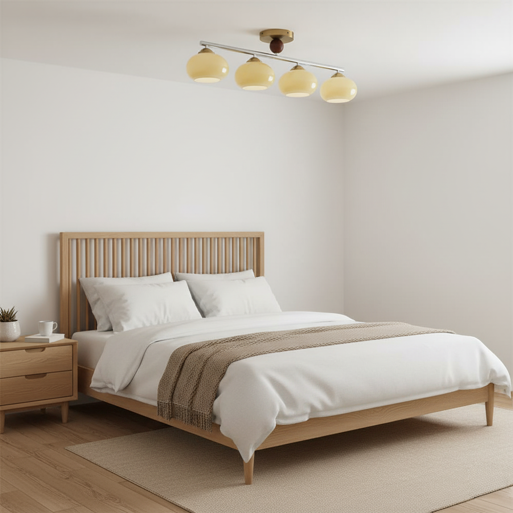 Ceiling Light Glass Metal 38.5 in Caramel Chrome Gold White Beige Kitchen Dining Room Modern Pendant Fixture | Thomler