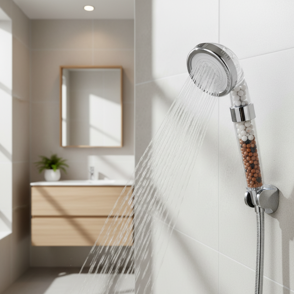 3-Mode Handheld Shower Head with Ion Filter – Water-Saving High-Pressure Spa Experience for Home Bathrooms | Thomler