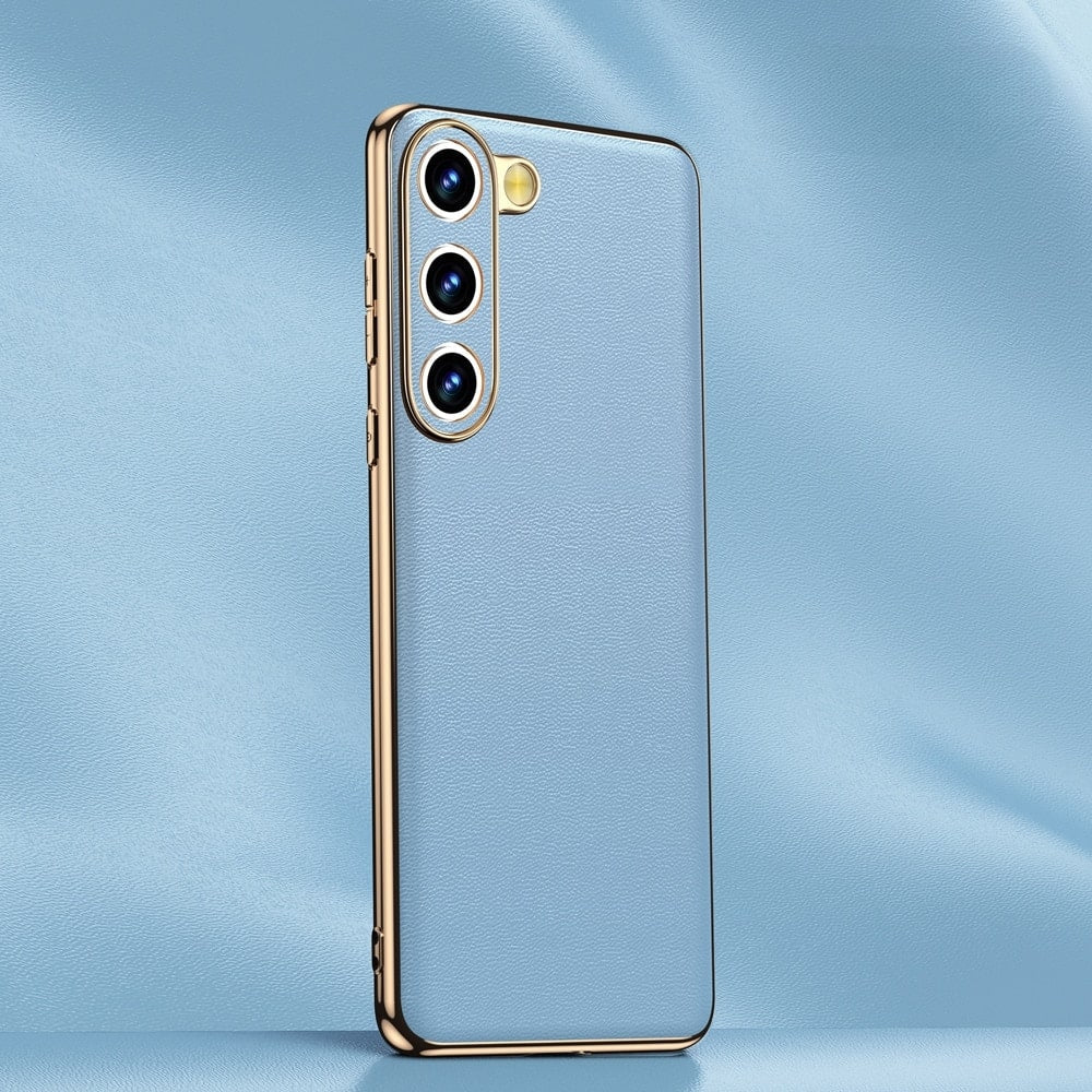 Premium Cowhide Phone Case for Samsung Galaxy with Metal Frame Wireless Charging Compatible | Thomler