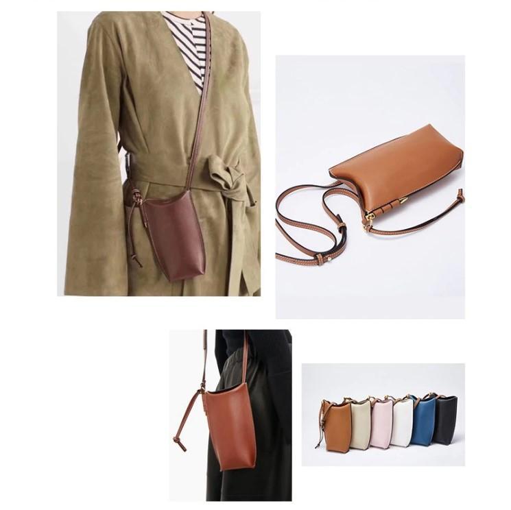 Compact Leather Crossbody Phone Pouch for Women – Hands-Free Everyday Carry with Card Slots & Adjustable Strap | Thomler