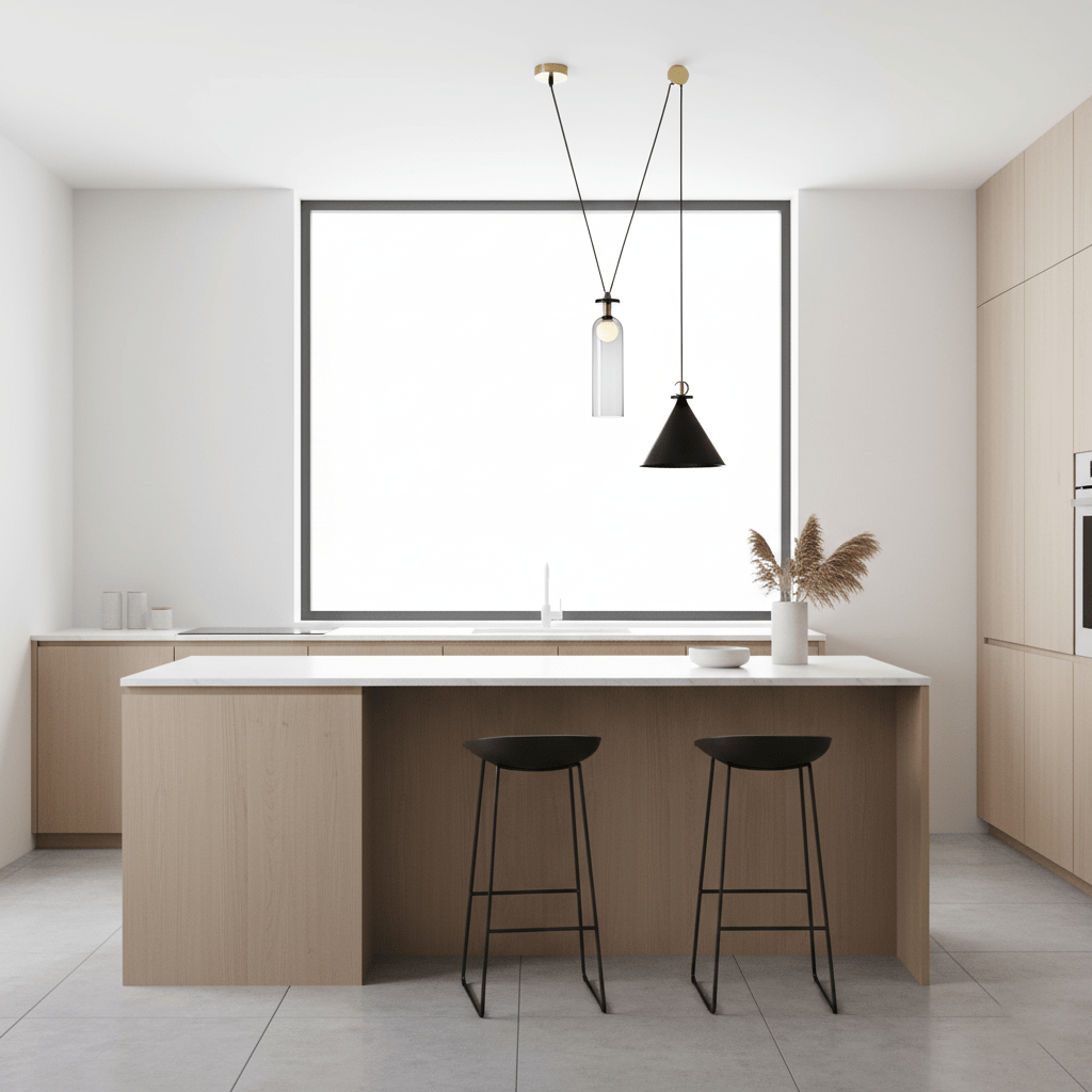 Metal Geometric Pendant Light 11.8 in Modular Ceiling Indoor Hanging Lamp | Thomler