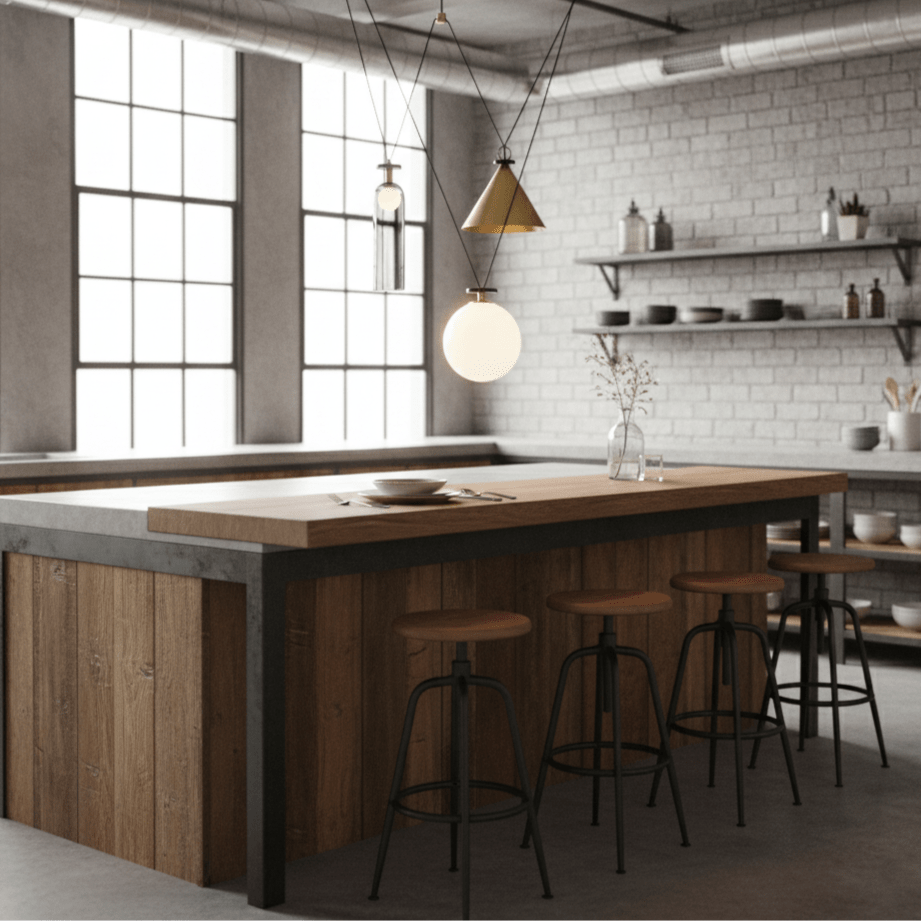 Metal Geometric Pendant Light 11.8 in Modular Ceiling Indoor Hanging Lamp | Thomler