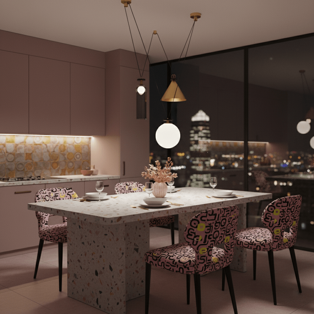 Metal Geometric Pendant Light 11.8 in Modular Ceiling Indoor Hanging Lamp | Thomler