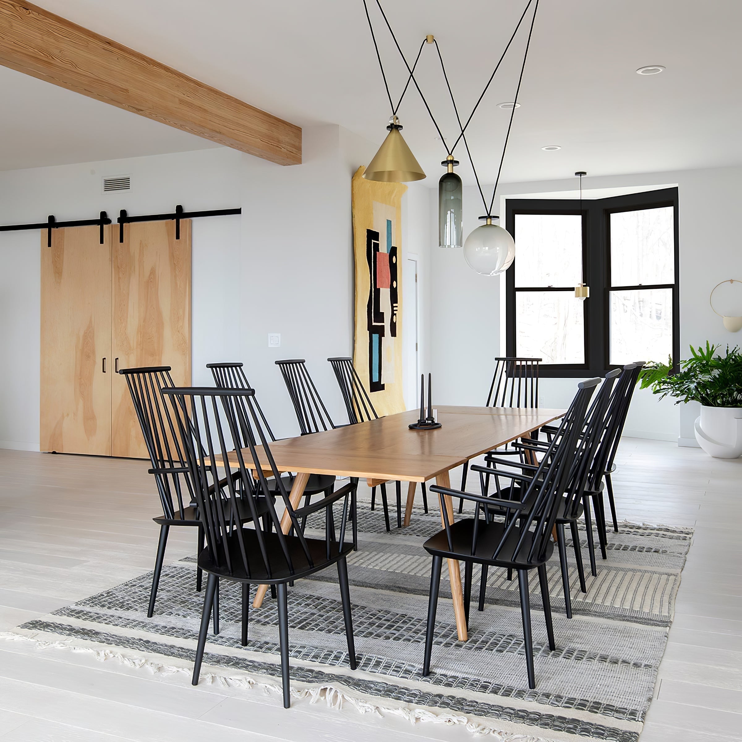 Metal Geometric Pendant Light 11.8 in Modular Ceiling Indoor Hanging Lamp | Thomler