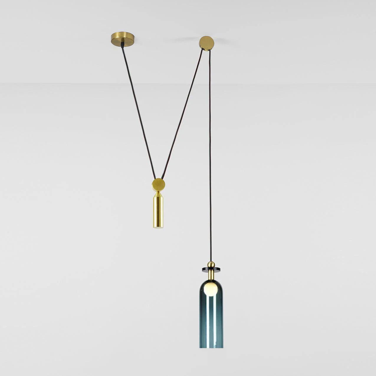 Metal Geometric Pendant Light 11.8 in Modular Ceiling Indoor Hanging Lamp | Thomler