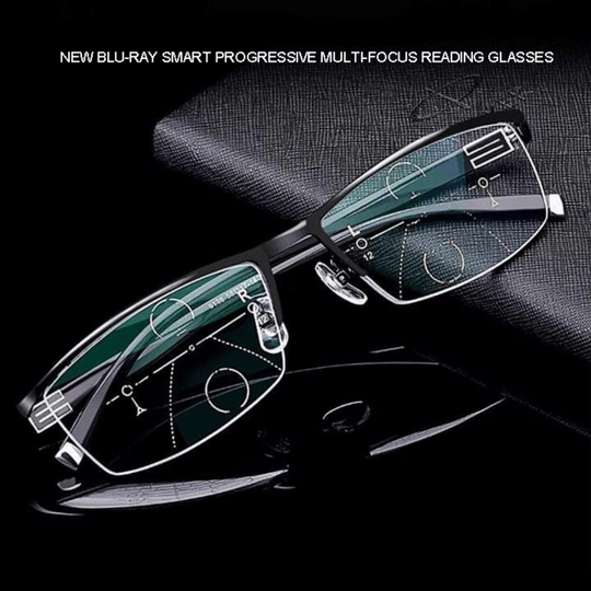 Progressive Reading Glasses with Auto-Focus Technology and Blue Light Filter for Presbyopia | Thomler