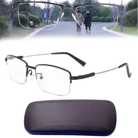 Adaptive Focus Reading Glasses for Men and Women with Progressive Lenses and Blue Light Protection for Computer Work and Driving | Thomler