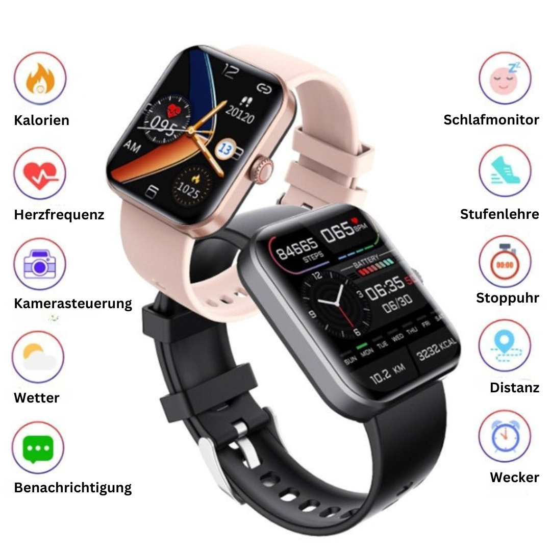 Non-Invasive Blood Sugar Monitor Watch with Heart Rate & Blood Pressure Tracking for Diabetics | Thomler