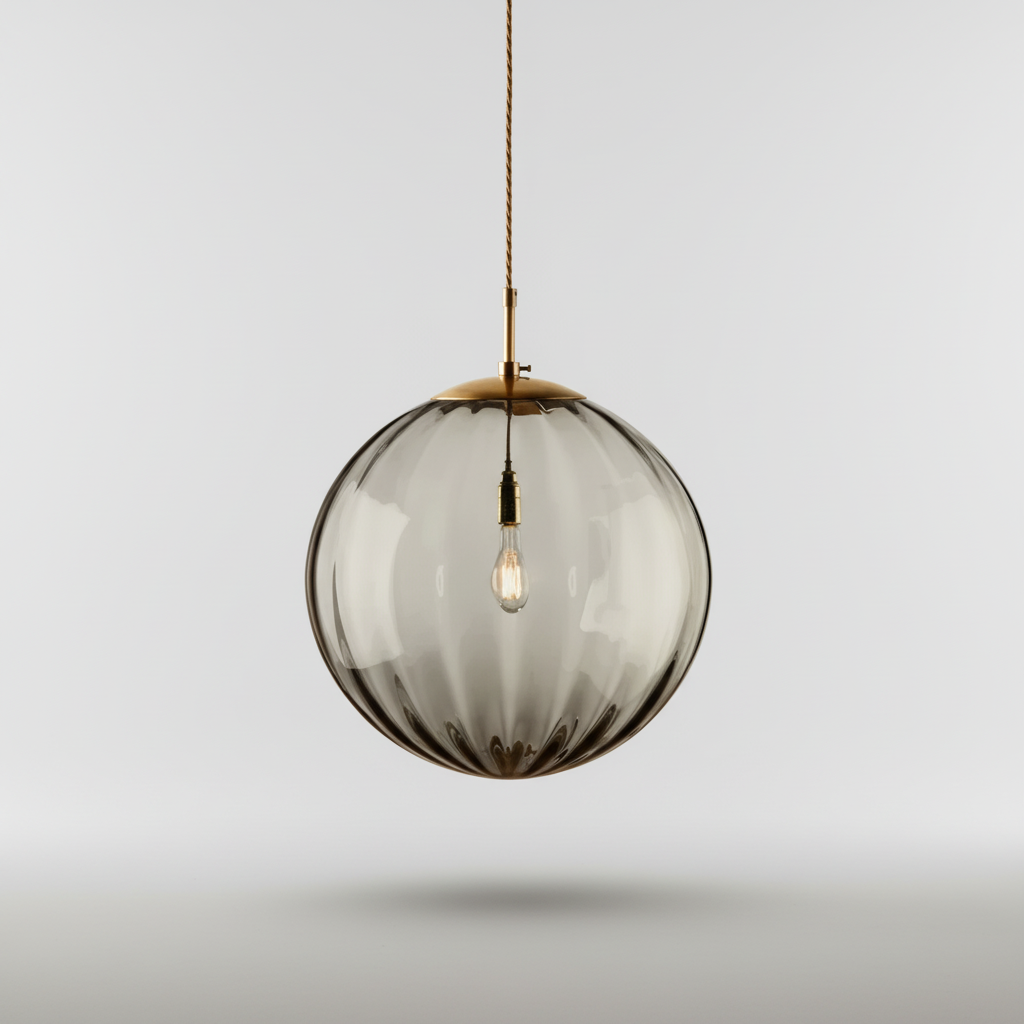 Pendant Light Glass Sphere Integrated LED Modern Dining Room Living Room Hallway Hanging Ceiling Light | Thomler