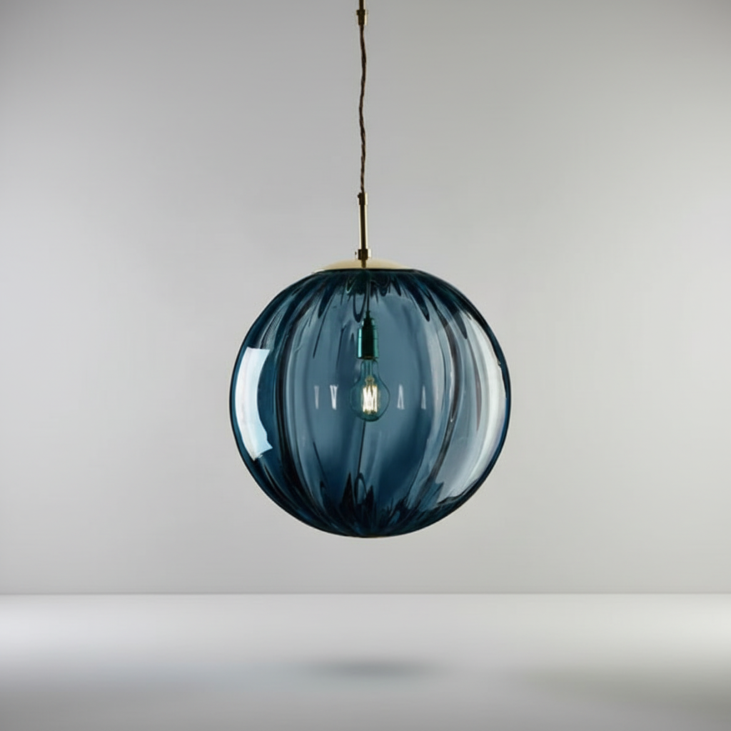 Pendant Light Glass Sphere Integrated LED Modern Dining Room Living Room Hallway Hanging Ceiling Light | Thomler