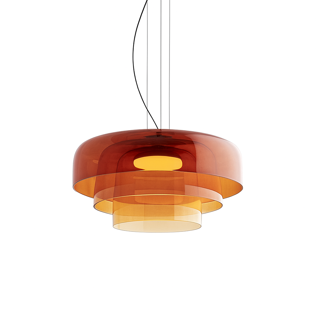 Pendant Light Laminated Glass Ø42.0 cm Adjustable Green Dining Kitchen Island Hanging Ceiling Lamp | Thomler