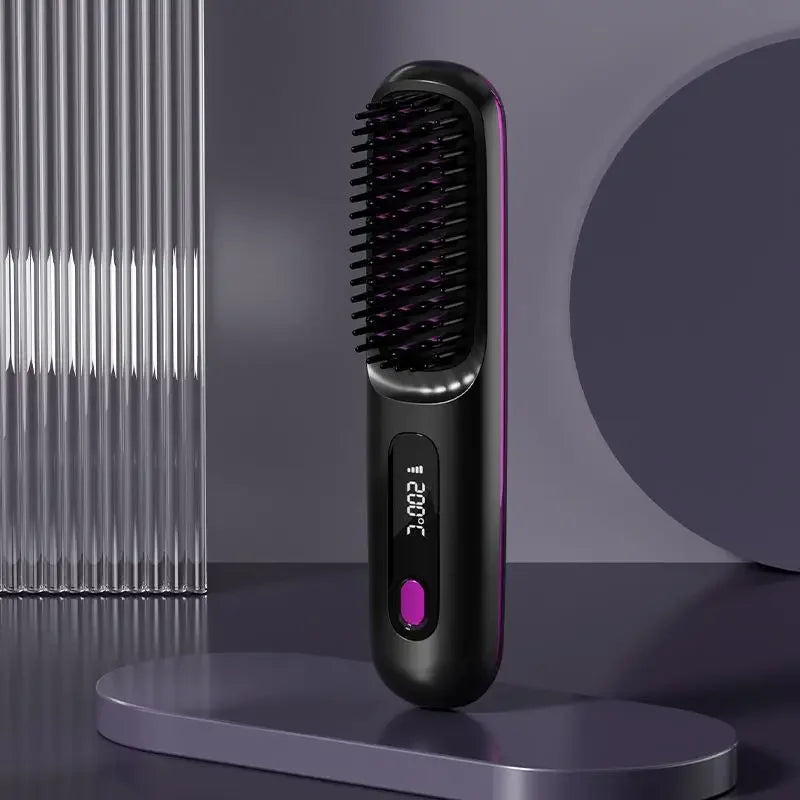 Cordless Ionic Hair Straightener with LCD Display – Travel-Ready Ceramic Flat Iron for Home & On-the-Go Styling | Thomler