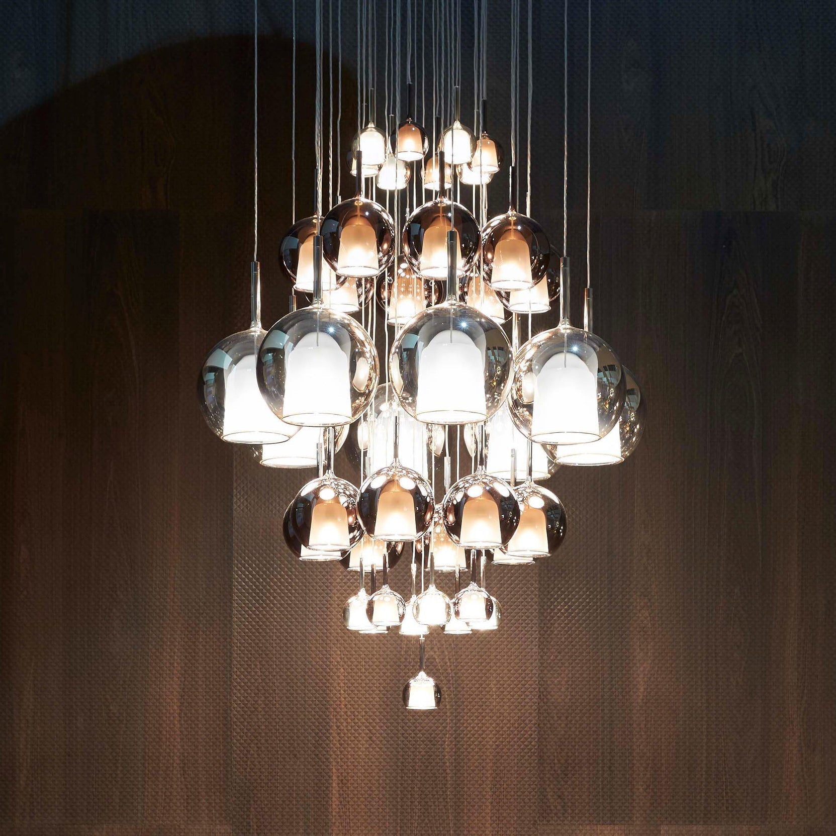 Pendant Light Glass Dome 9.8 in Indoor Dining Room Kitchen Island Ceiling Lamp | Thomler