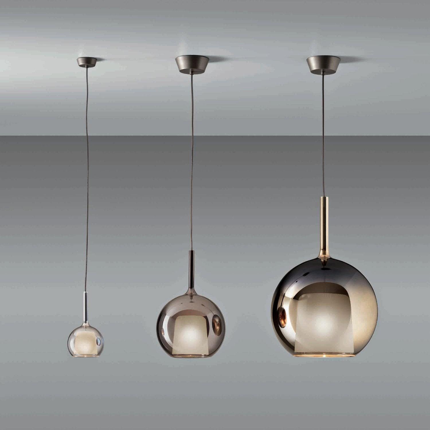 Pendant Light Glass Dome 9.8 in Indoor Dining Room Kitchen Island Ceiling Lamp | Thomler