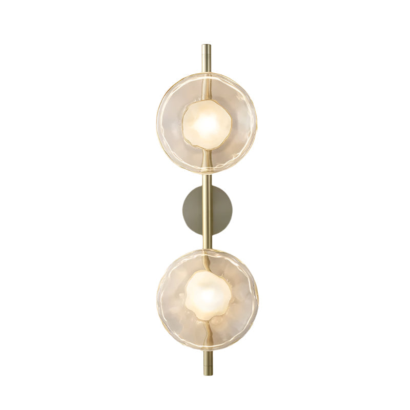 Wall Lamp Glass 7.9 in LED Black Or Gold Bedroom Hallway Decorative Modern Sconce Lighting Fixture | Thomler