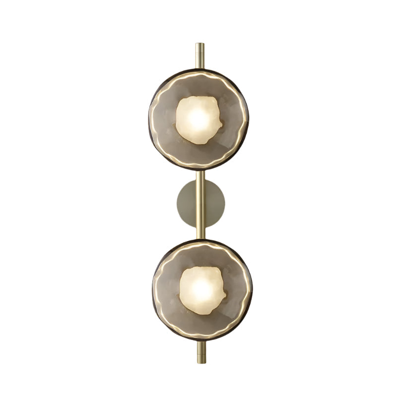 Wall Lamp Glass 7.9 in LED Black Or Gold Bedroom Hallway Decorative Modern Sconce Lighting Fixture | Thomler