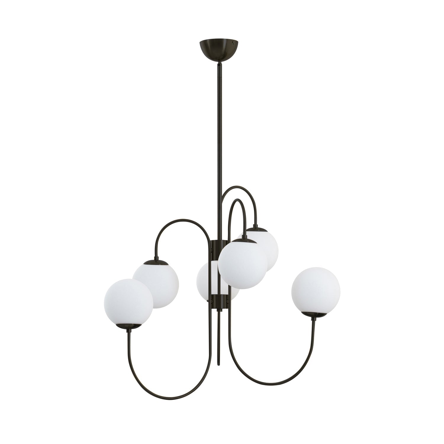 Chandelier Metal Glass 30 in x 27.6 in Indoor Ceiling Lighting | Thomler