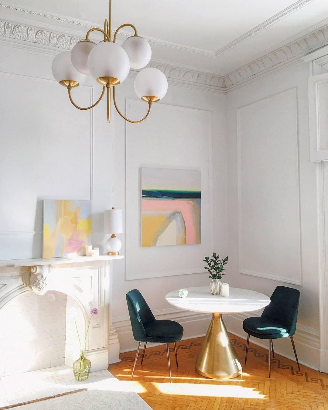 Chandelier Metal Glass 30 in x 27.6 in Indoor Ceiling Lighting | Thomler