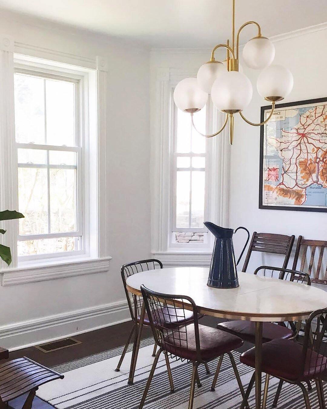 Chandelier Metal Glass 30 in x 27.6 in Indoor Ceiling Lighting | Thomler