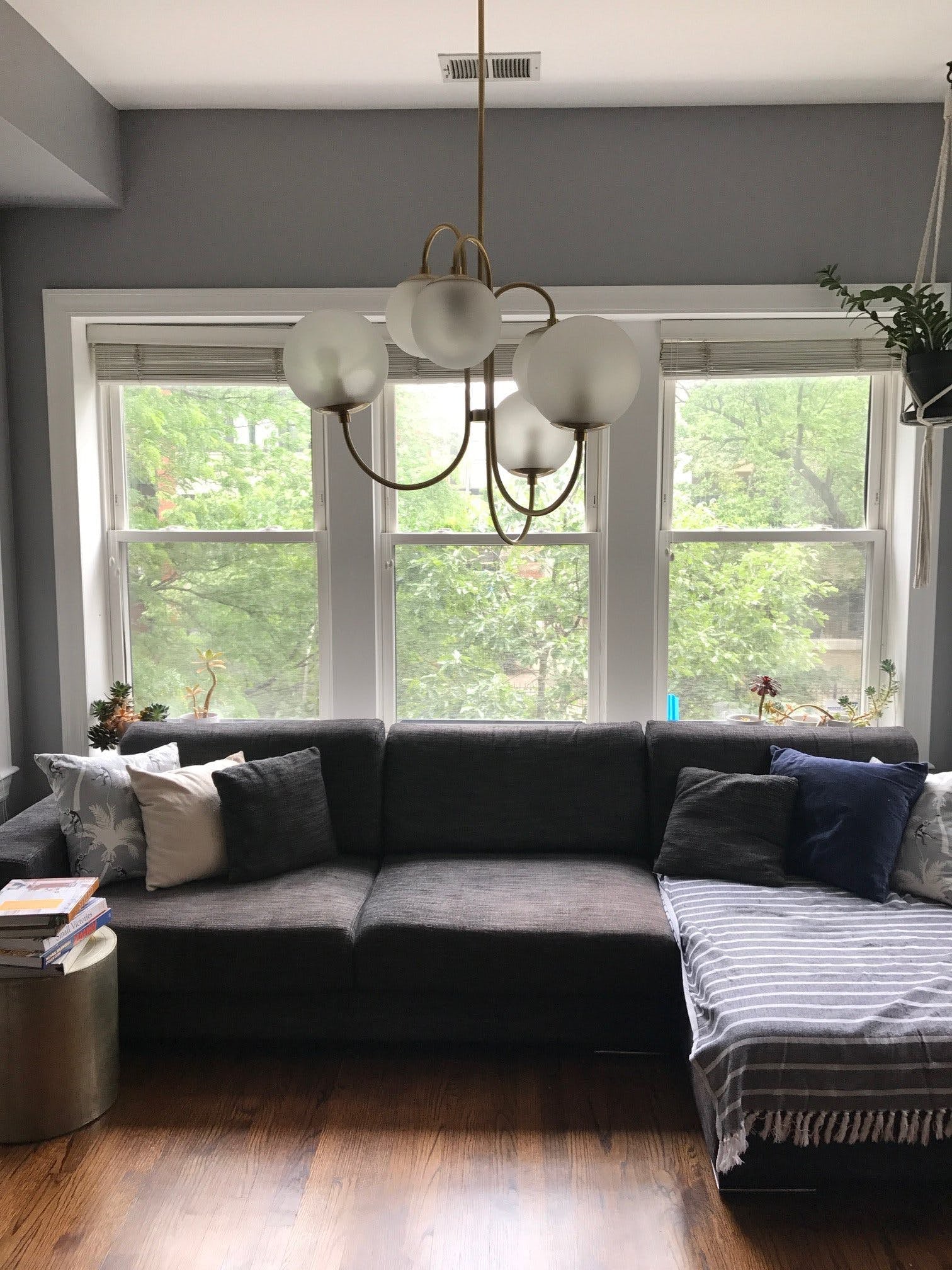 Chandelier Metal Glass 30 in x 27.6 in Indoor Ceiling Lighting | Thomler