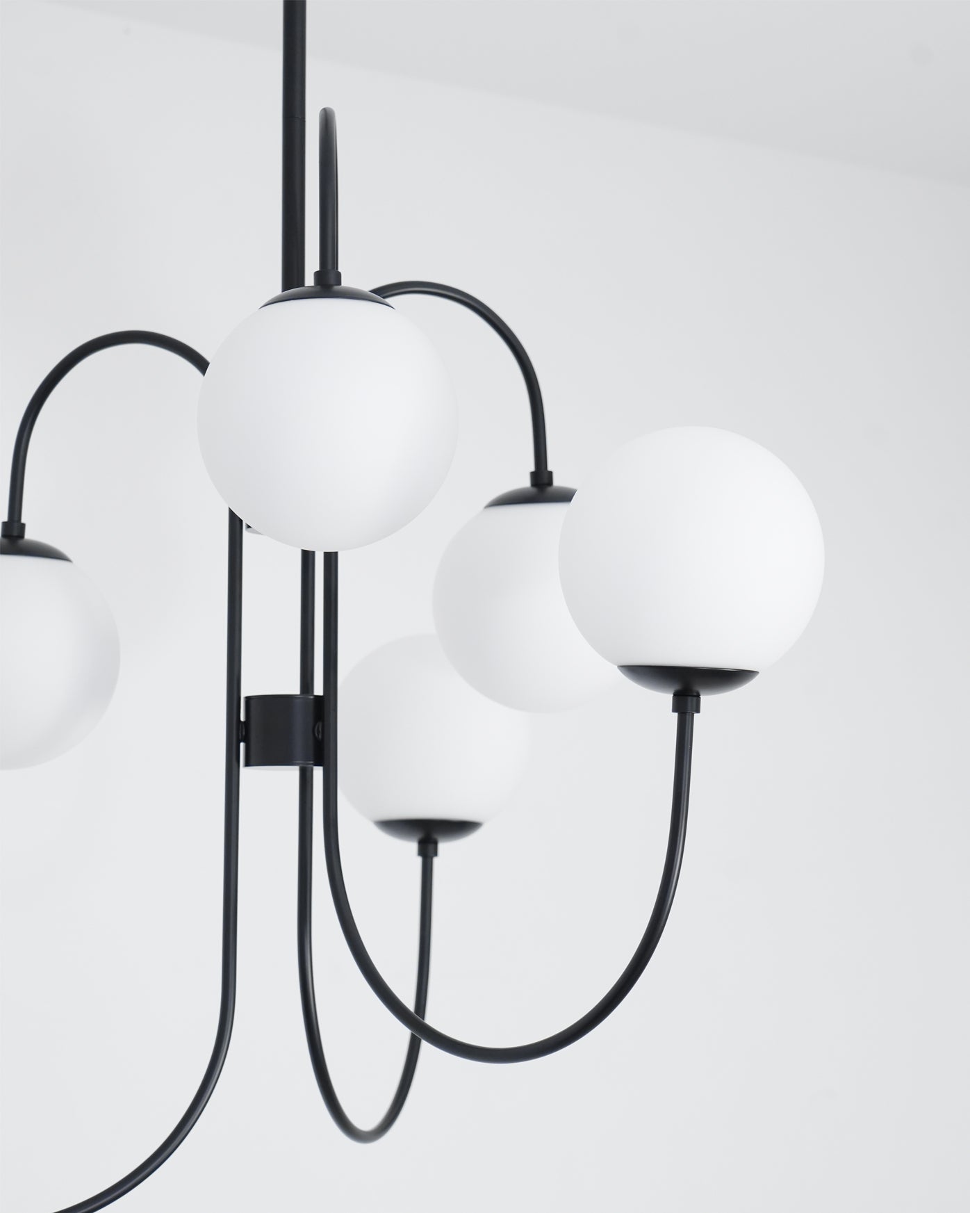 Chandelier Metal Glass 30 in x 27.6 in Indoor Ceiling Lighting | Thomler