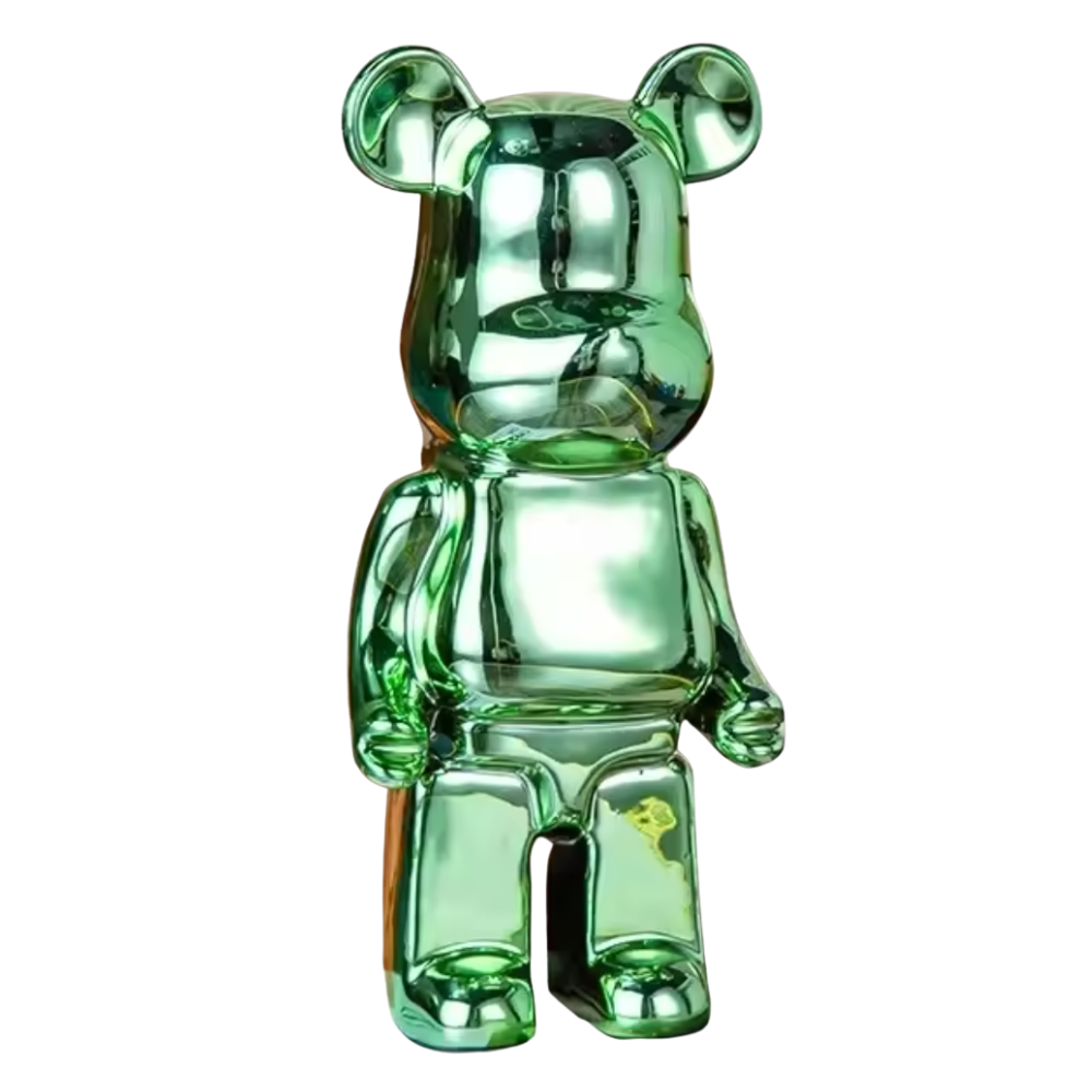 Abstract Bear Figurine Resin Sculpture Modern Home Decor Statue Art Piece for Shelves Desk Office Living Room Colorful Animal Accent Gift | Thomler