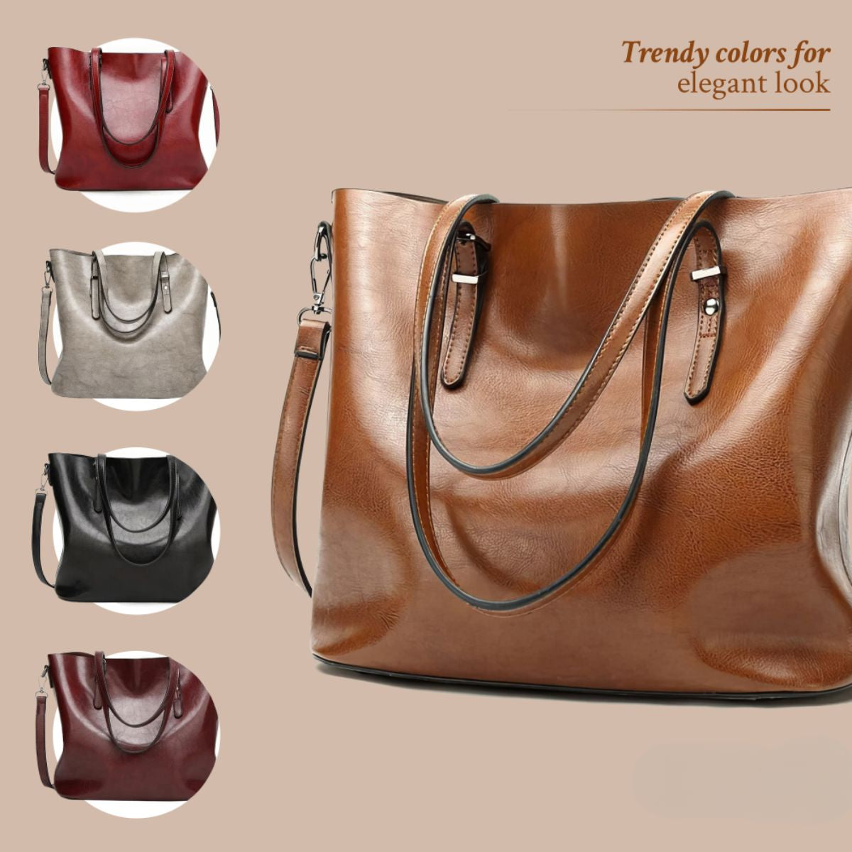 Genuine Leather Shoulder Bag Women's Vintage Flap Purse Adjustable Strap Crossbody Handbag for Everyday Travel Work Casual & Formal | Thomler