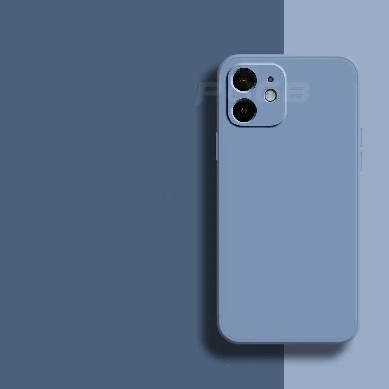 Soft Silicone iPhone Case for 11, 12, 13 Series – Slim Matte Grip Protection with Raised Edges and Full Camera Cover for Everyday Carry | Thomler