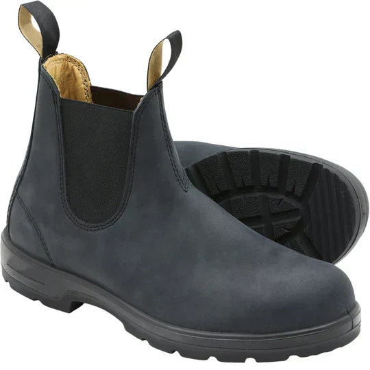 Rain-Ready Pull-On Ankle Boots with Stretchy Side Panels for Women | All-Day Traction Sole | Thomler