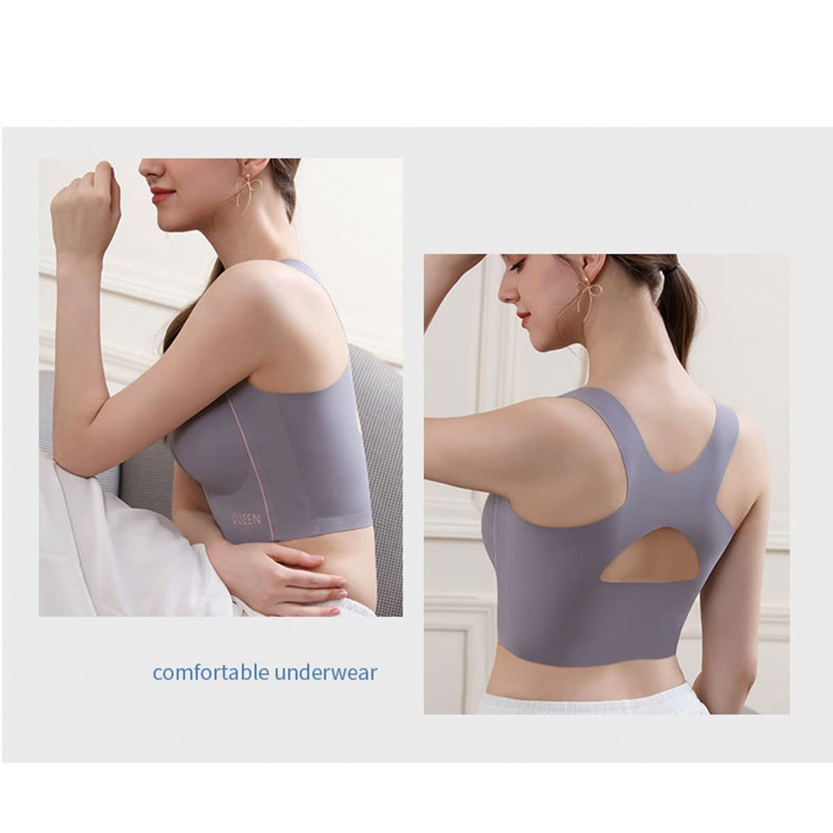 Wireless Full Coverage Support Bra with Cushioned Straps & Seamless Lift for All-Day Comfort | Thomler