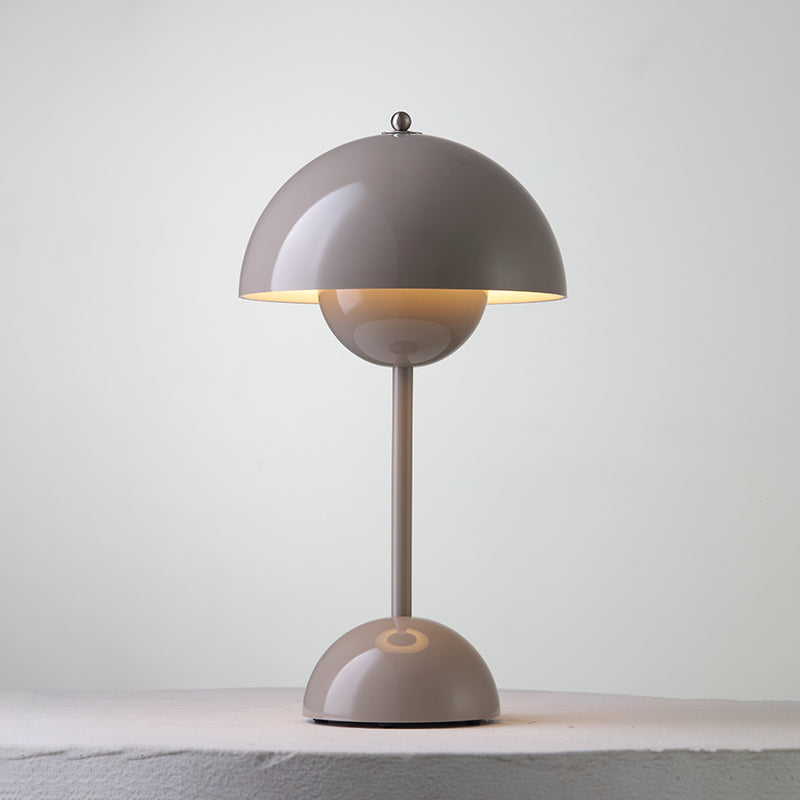Desk Lamp Metal 6.3 in Rechargeable Tri-Color Small Table Light | Thomler