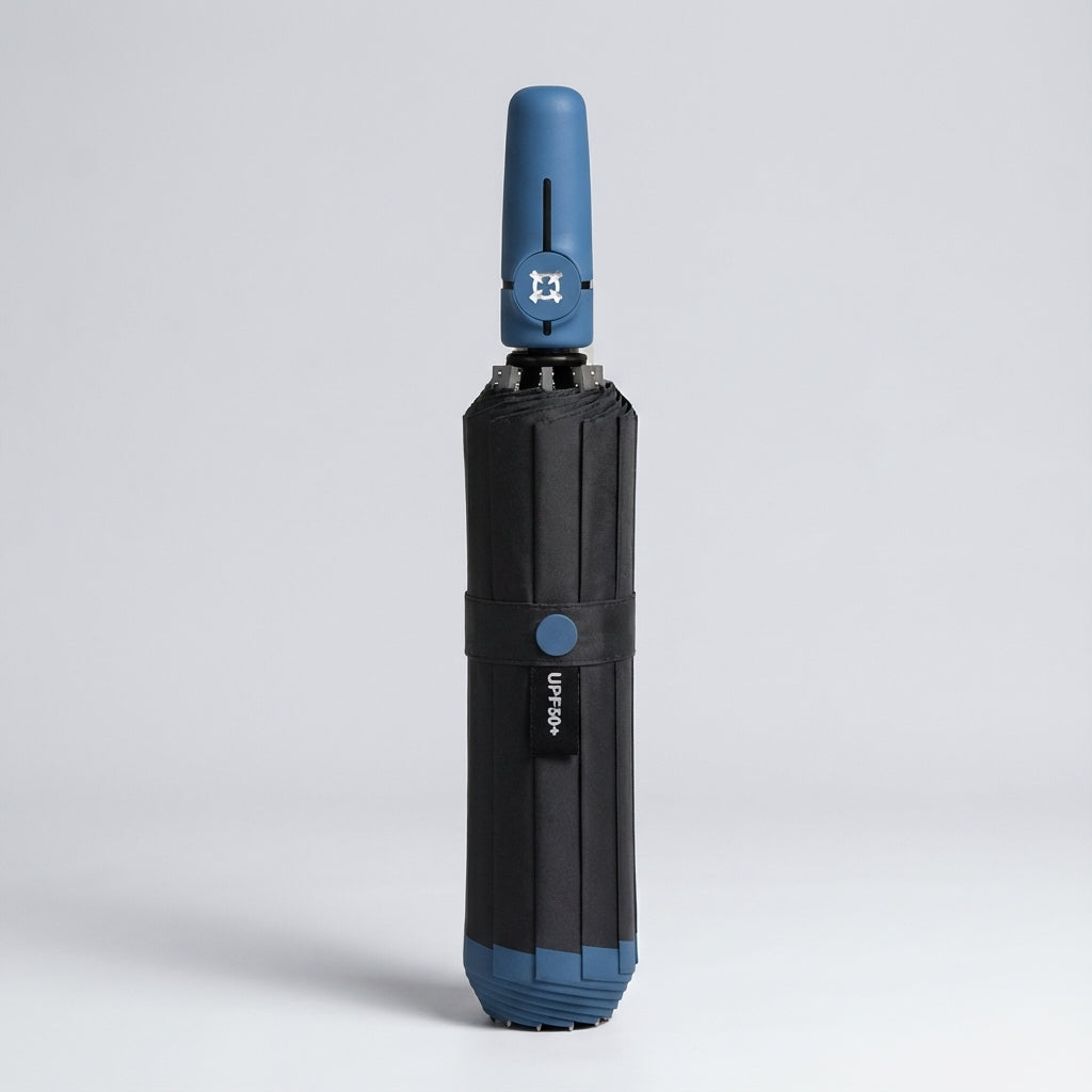 44-Rib Automatic Rain Umbrella with Reverse-Close Design – 44 in Wide Coverage | Thomler
