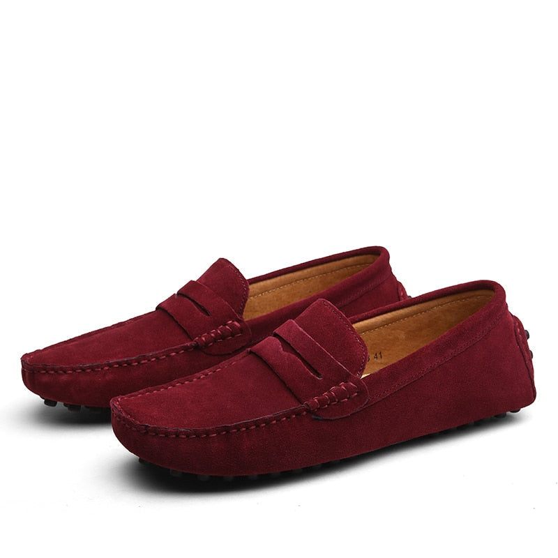 Men's Suede Slip-On Loafers – Casual Dress Shoes in Multiple Colors – Comfortable Everyday Footwear for Work & Weekend | Thomler