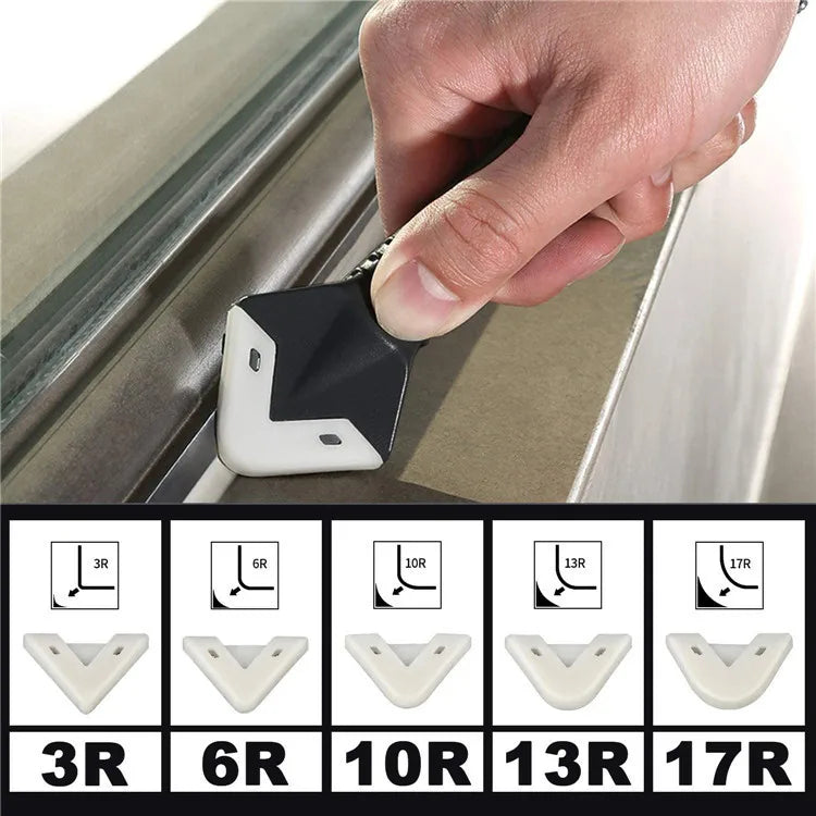 Silicone Caulk Finishing Tool Kit 3-in-1 Scraper Smoother Remover for Bathroom Kitchen Tile Grout Sealing Corner Edge Cleanup Home Repair | Thomler