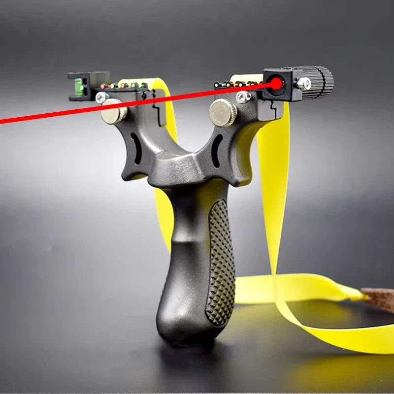 Outdoor Slingshot with Integrated Red Laser Aiming System for Backyard Target Practice, Skill Building & Recreational Shooting | Thomler