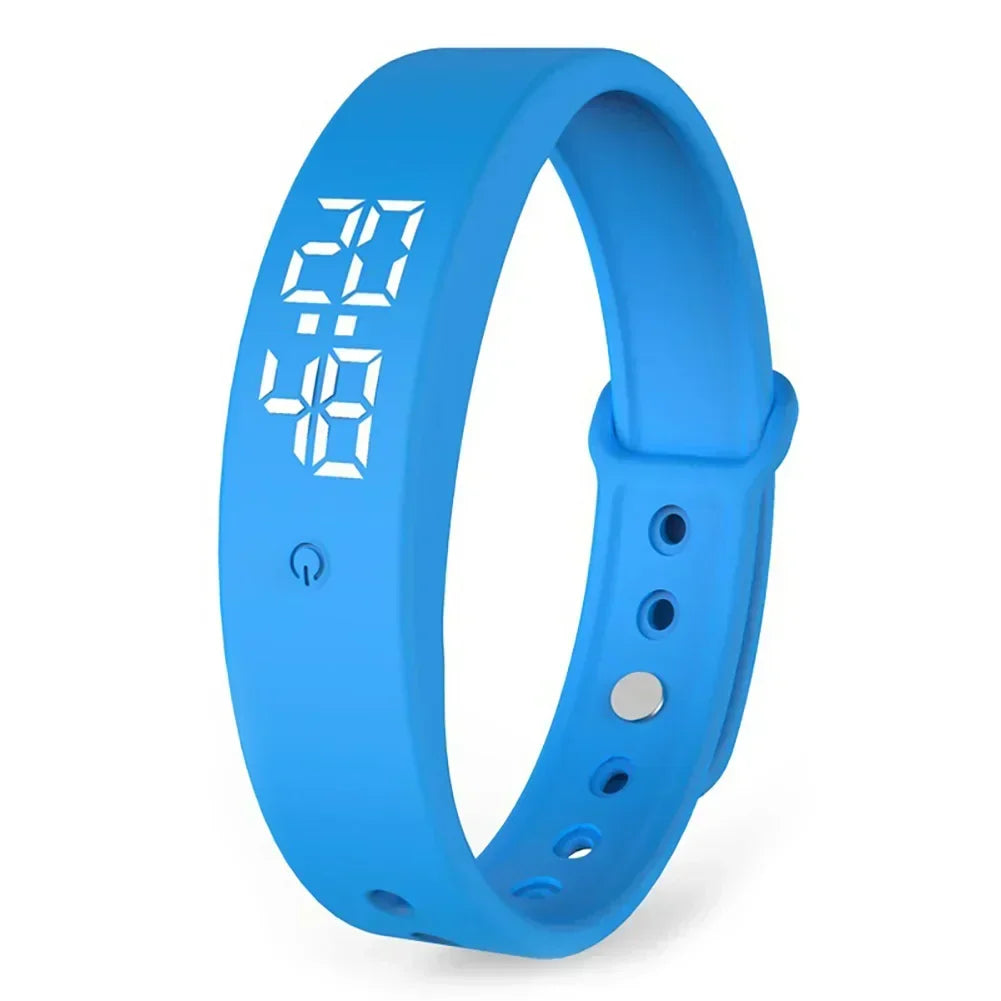 Digital Fitness Watch with Vibration Alerts, Waterproof LED Sports Wristwatch for Swimming and Running | Thomler