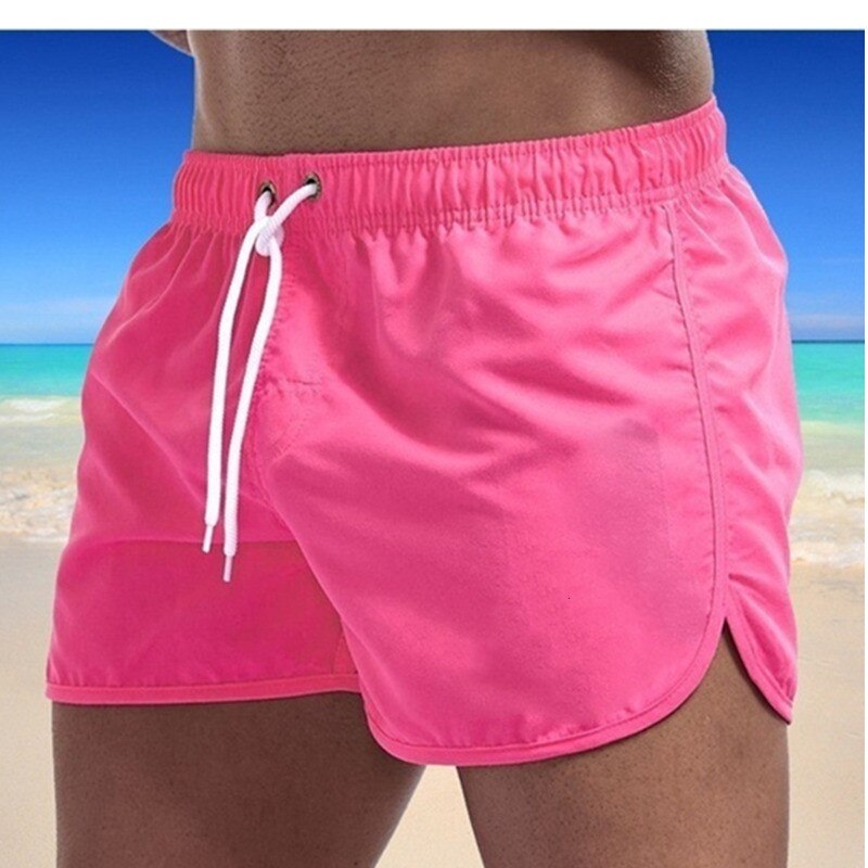 Men's Quick-Dry Swim Trunks with Drawstring & Back Pocket – Vibrant Colors for Beach & Pool | Thomler