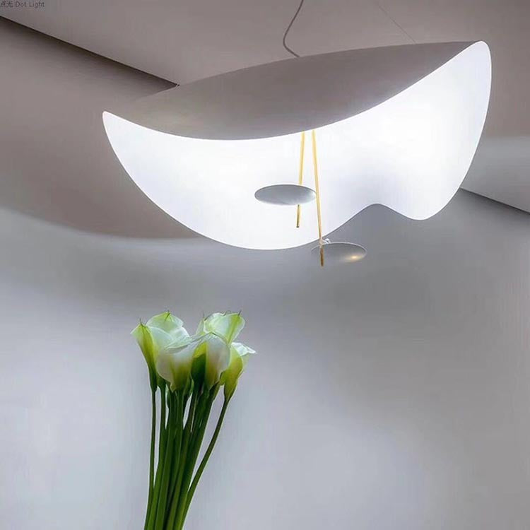 Contemporary Leaf-Motif Flush Mount Ceiling Light Metal Fixture Black Gold White Finish for Living Room Bedroom Dining Room Modern Home | Thomler