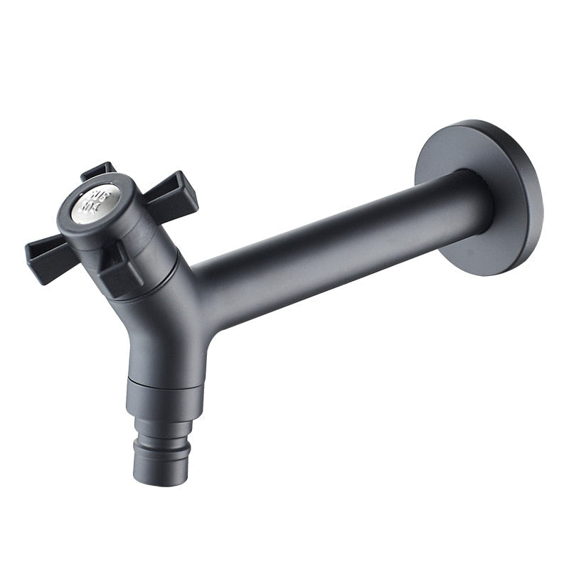 Wall-Mount Outdoor Garden Faucet | Cold Water Hose Spigot with Brass Valve & Stainless Steel Body for Yard, Patio & Balcony | Thomler