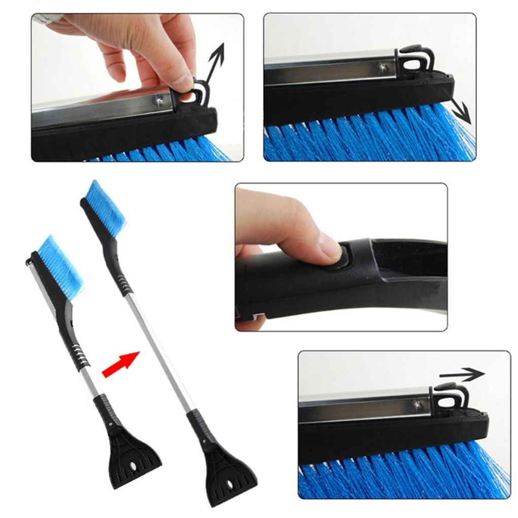 Telescoping Snow Brush & Ice Scraper for Windshields – Extendable Winter Car Tool | Thomler