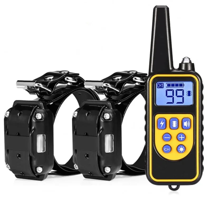 Remote Dog Training Collar with Waterproof Receiver, Rechargeable Battery & 1000 ft Range for Small to Large Dogs | Thomler