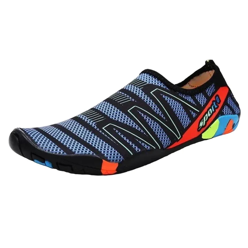 Quick-Dry Water Shoes for Swimming, Beach & Water Sports | Lightweight Aqua Socks with Drainage Holes & Anti-Slip Sole | Barefoot Wet | Thomler