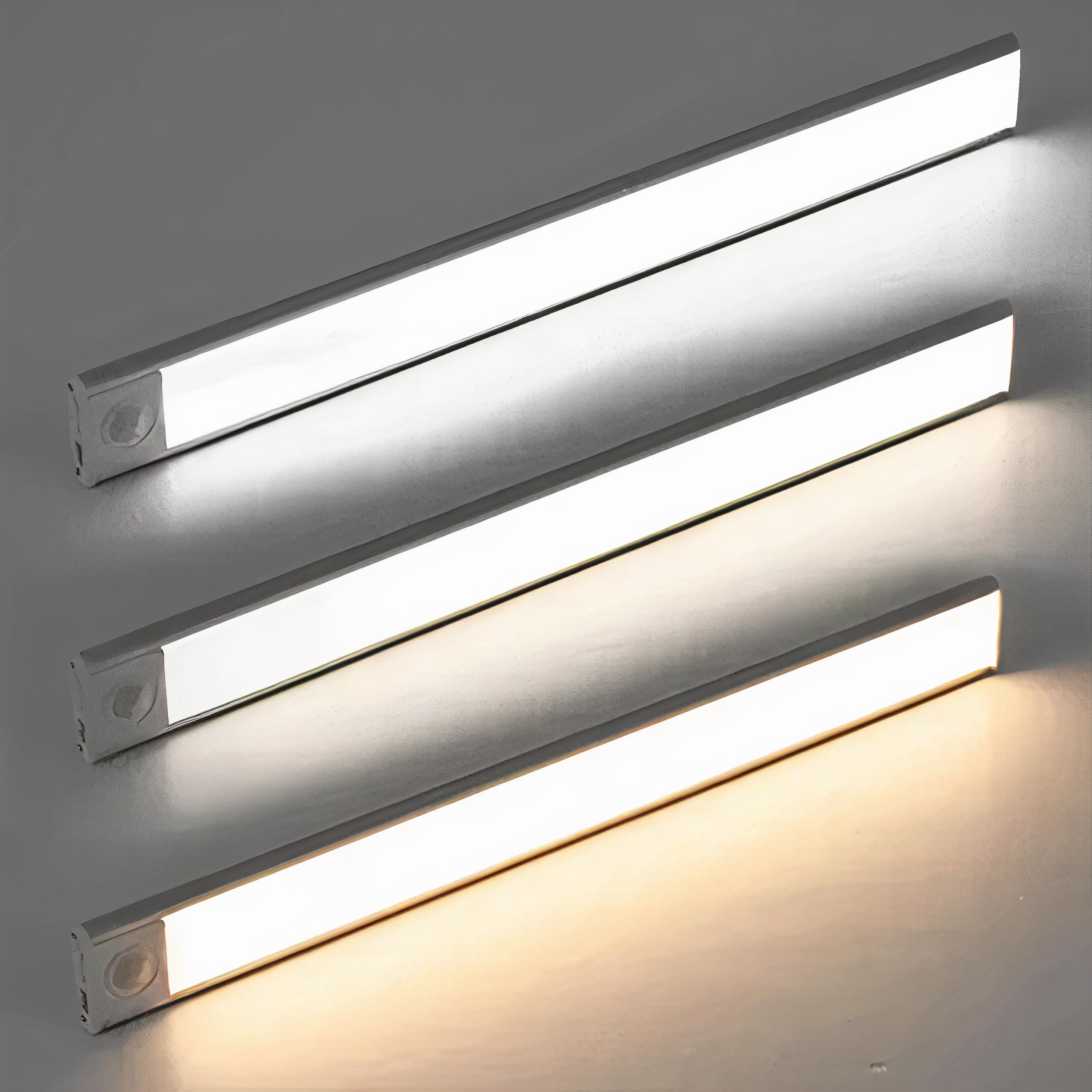 Rechargeable Motion Sensor LED Under Cabinet Light – Wireless Magnetic Slim Bar with Adjustable Brightness & Color Temperature for | Thomler