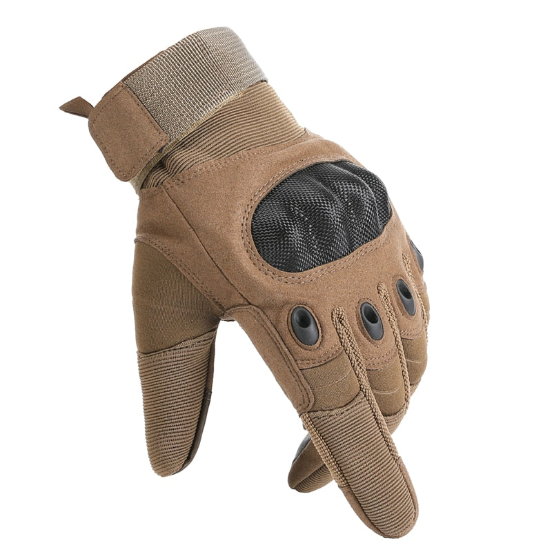 Tactical Touchscreen Gloves for Men – Full Finger Military Style Work Gloves with Adjustable Wrist Strap, Non-Slip Palm Padding for | Thomler