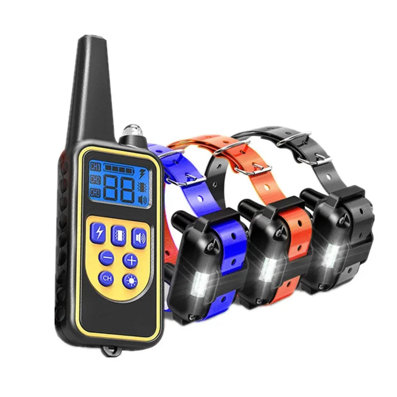Remote Dog Training Collar with Waterproof Receiver, Rechargeable Battery & 1000 ft Range for Small to Large Dogs | Thomler